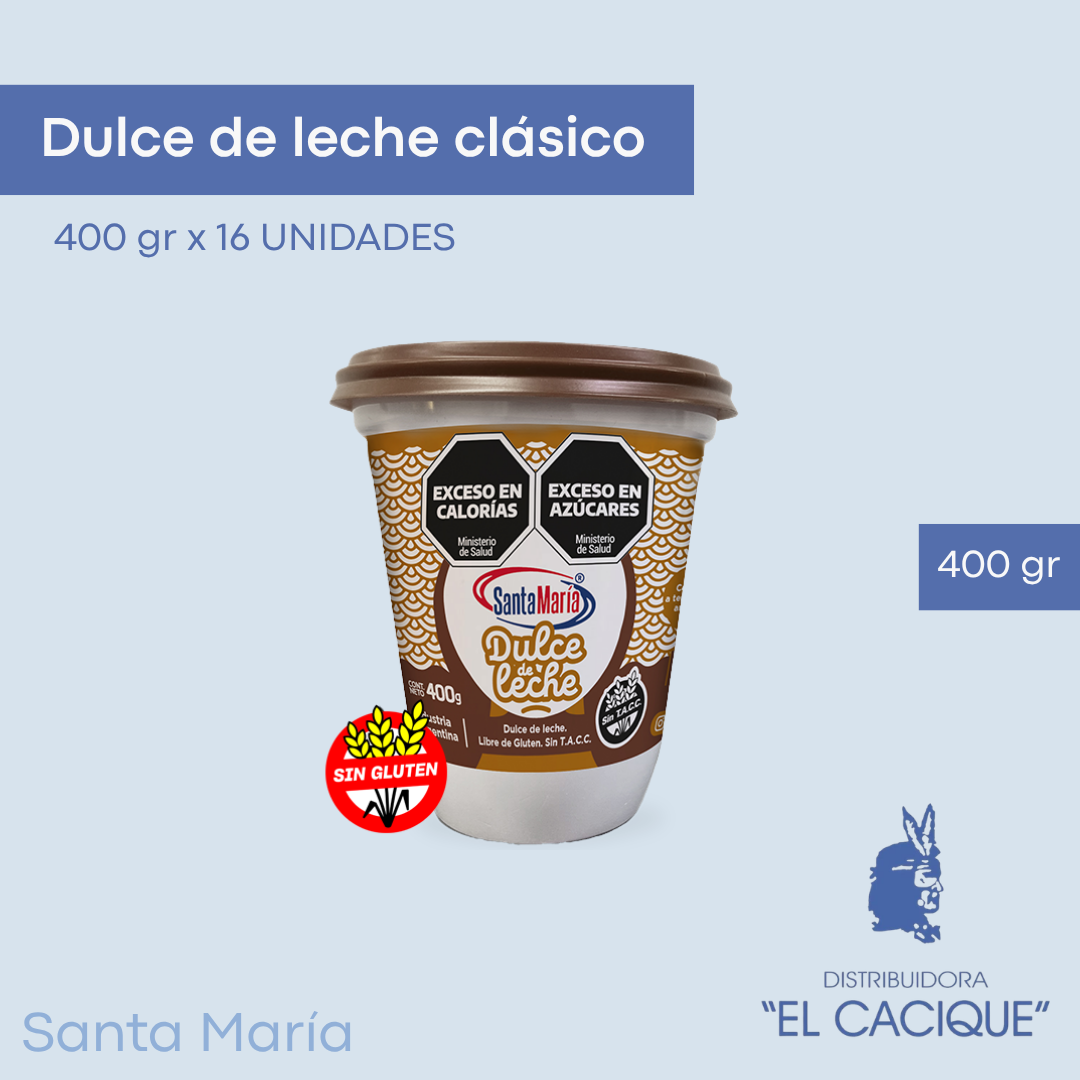 DULCE DE LECHE CLAS. X 400 GR. SANTA MARIA